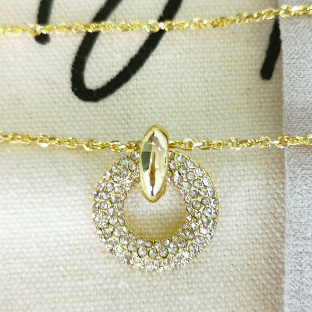 Gold and Silver Pendant Necklace